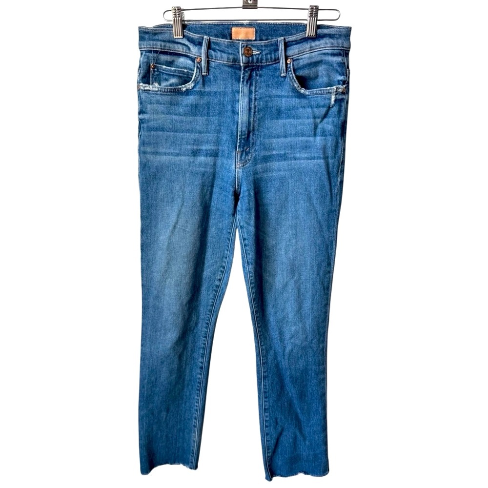 MOTHER High-Waisted Rascal Ankle Snippet Jeans
